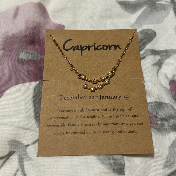 Capricorn zodiac sign necklace - Picture 1 of 1